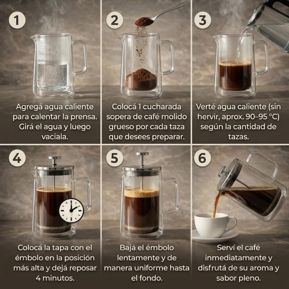 Cafetera Doble Vidrio 3
