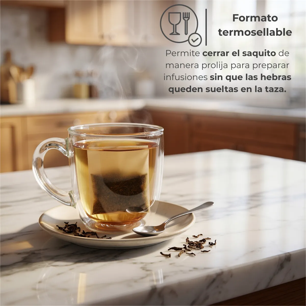 Saquito de té termosellable 3