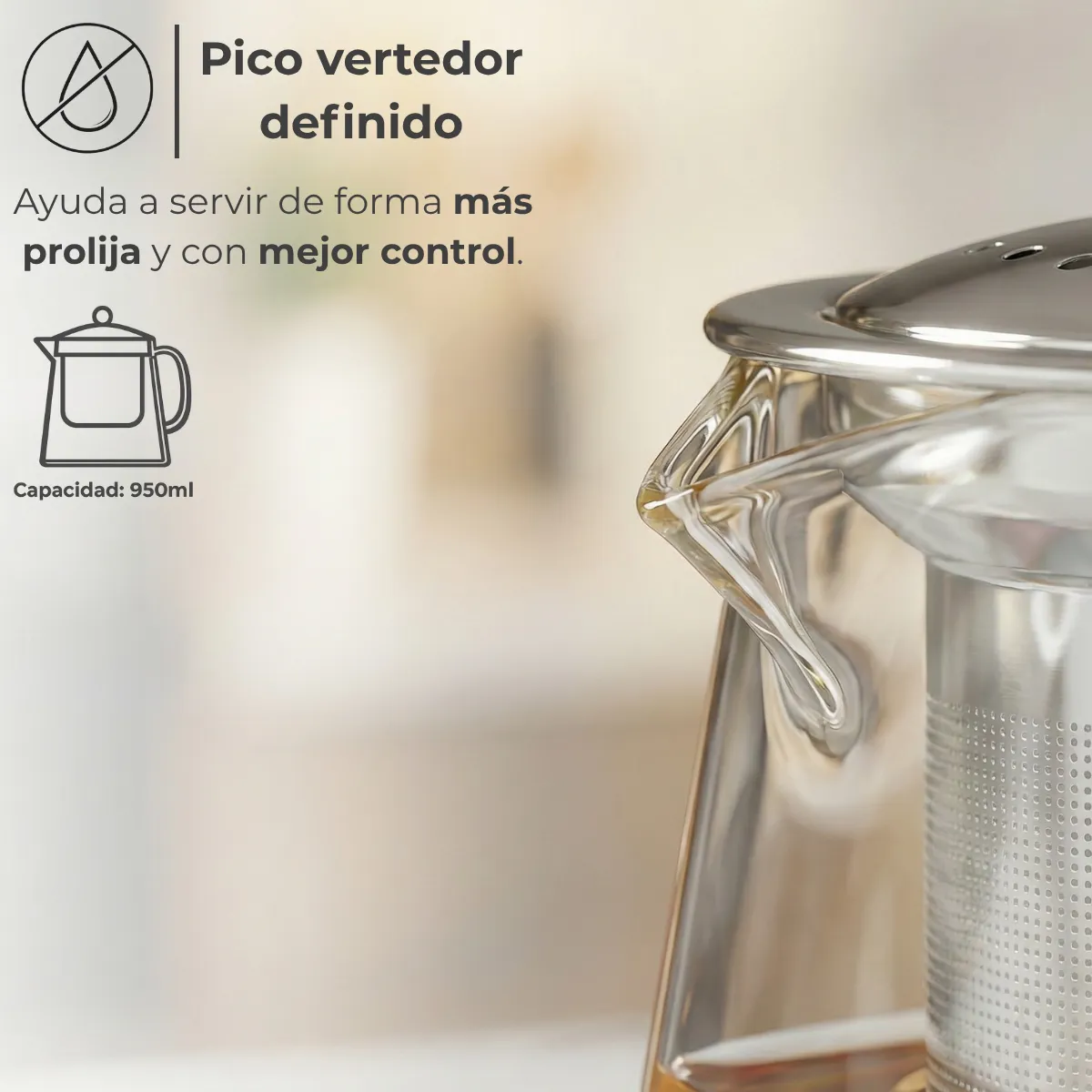 Tetera Cuadrada con Infusor 4